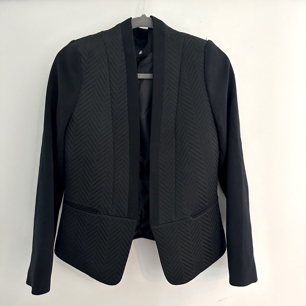 H&M textured black blazer size 10